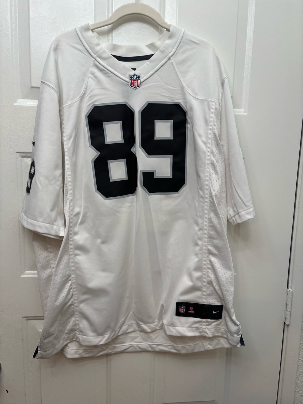Nike #89 Raiders White On-Field Jersey Men’s XL